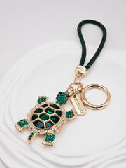 Turtle Keychain : Emerald/Gold