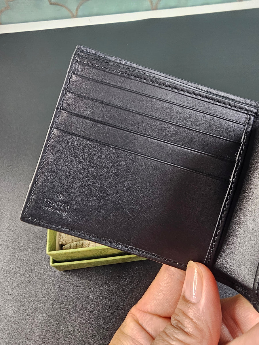GUCCI  BI-FOLD WALLET GG SUPREME KINGSNAKE