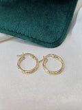 Huggies Pattern Loop Earring