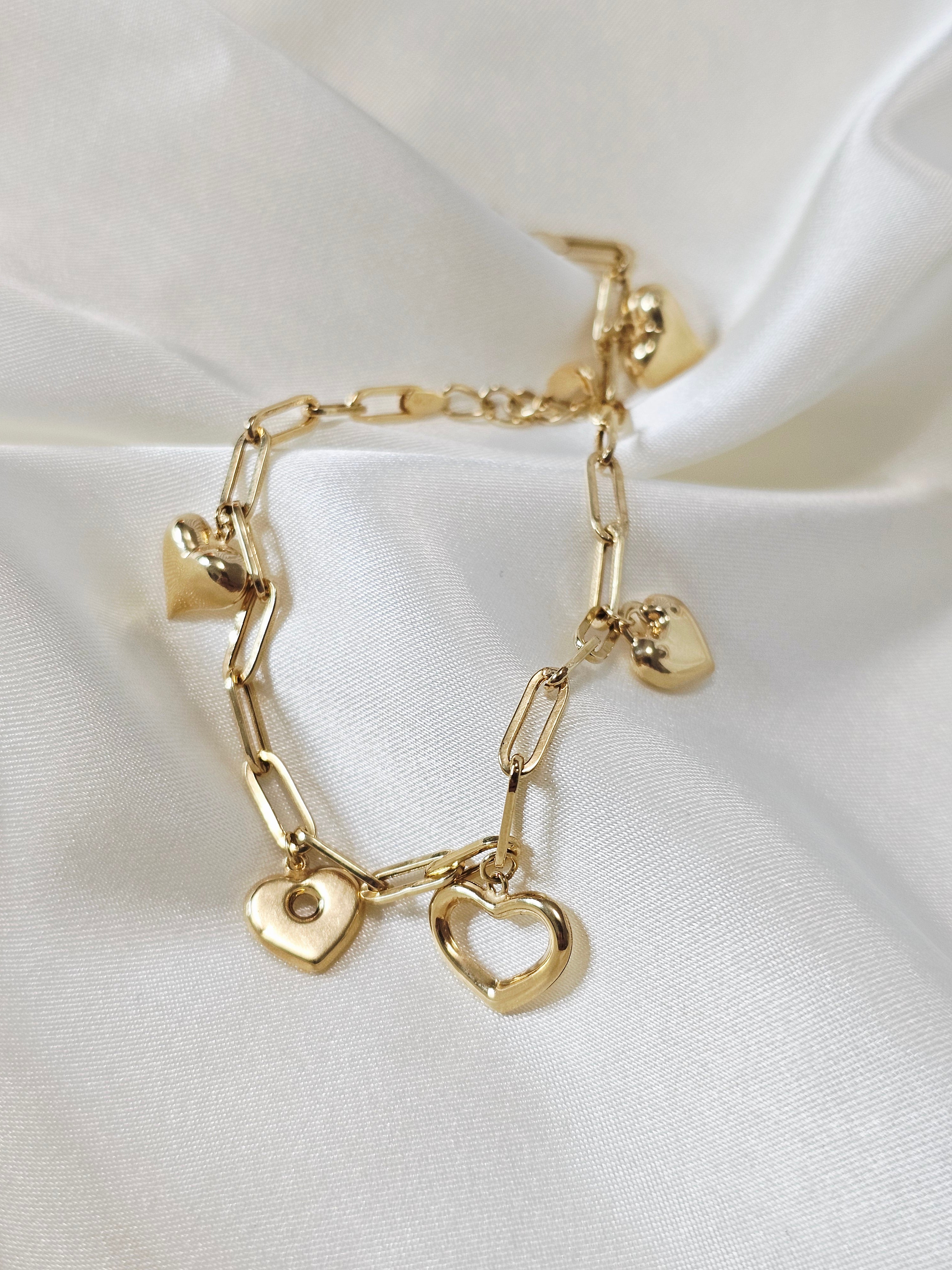 Heart Charm Bracelet