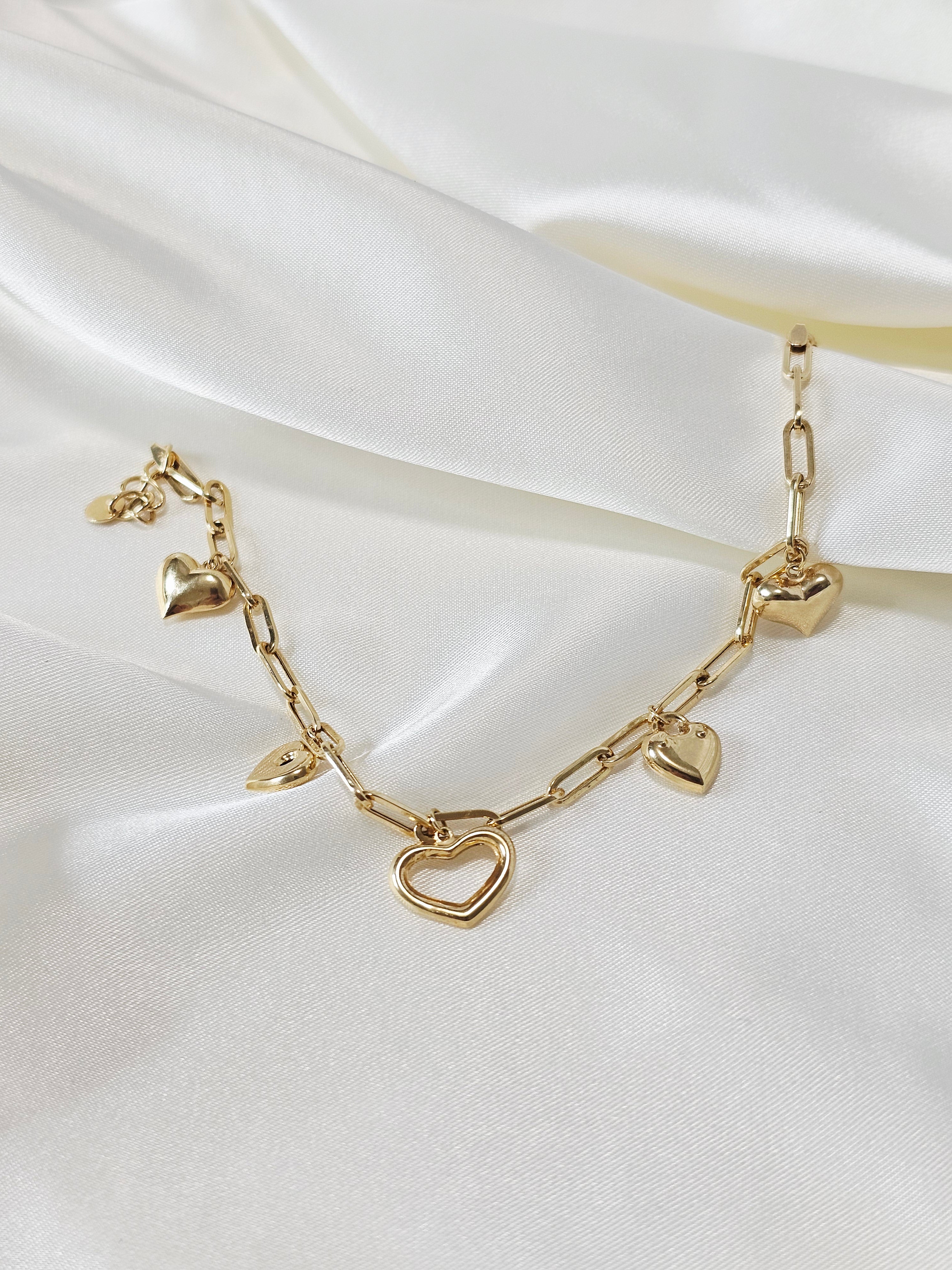 Heart Charm Bracelet