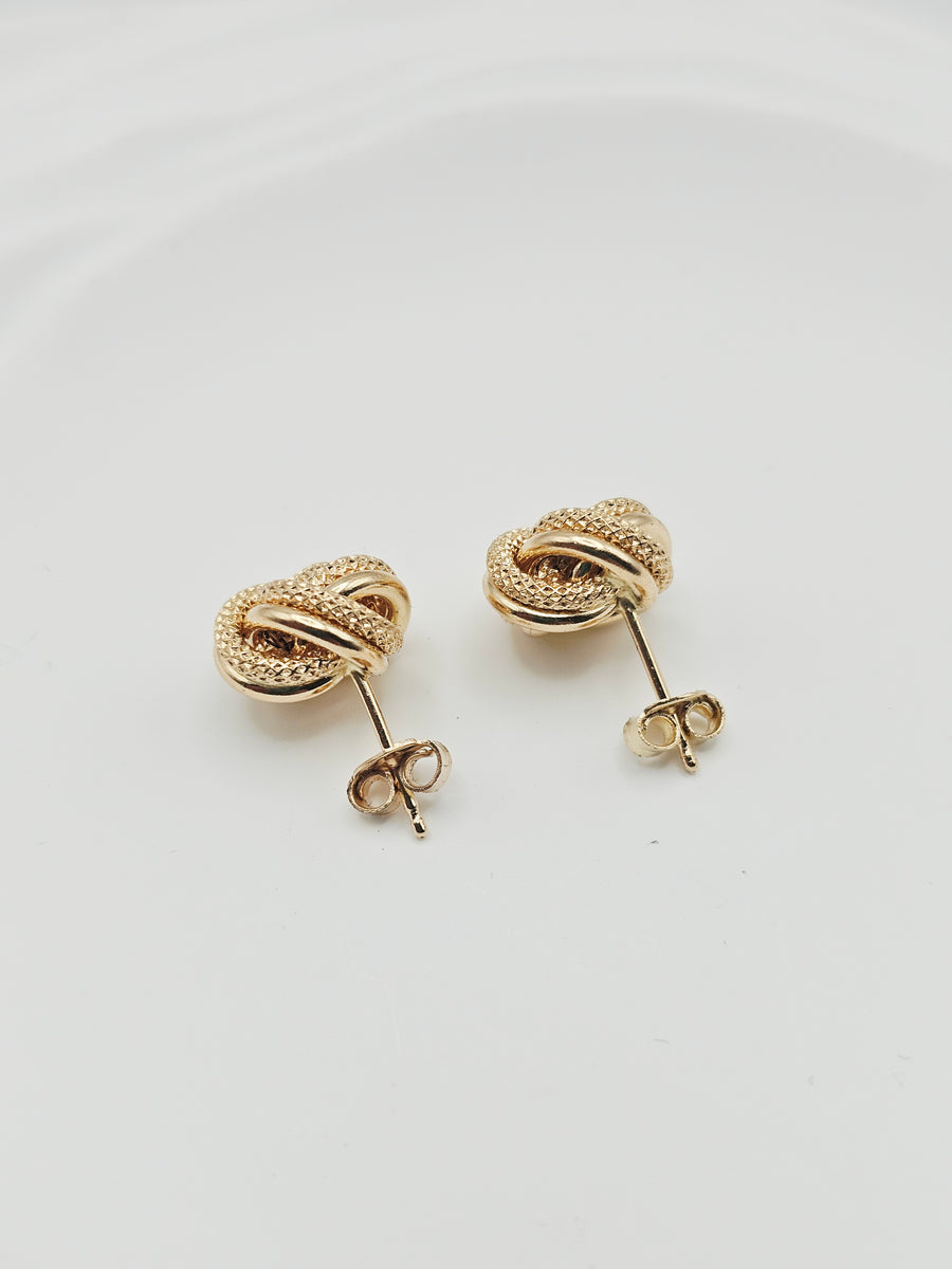 Cinnamon/Knot  Set Necklace/Earrings