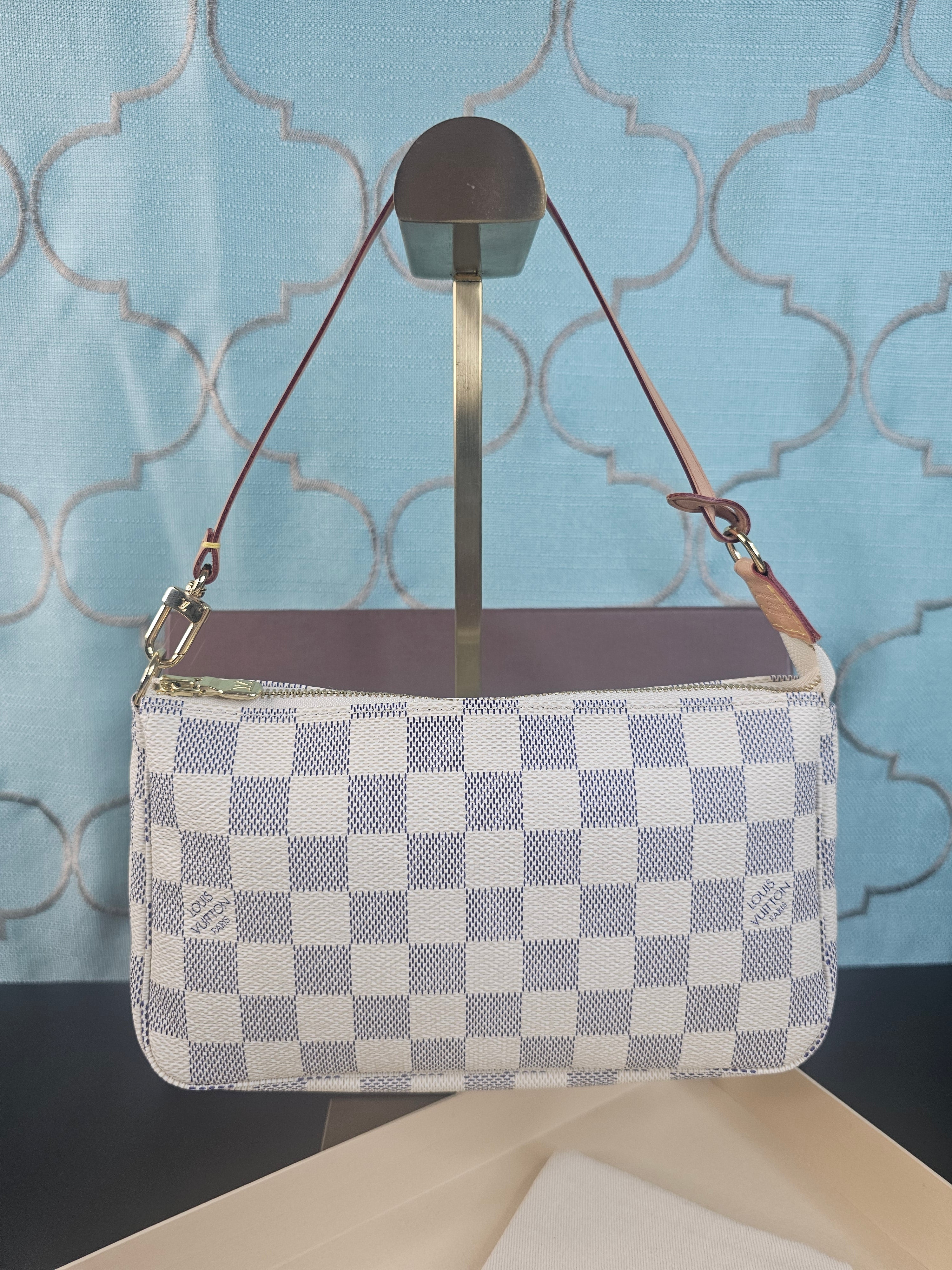 Damier Azur Pochette Accessories Handbag